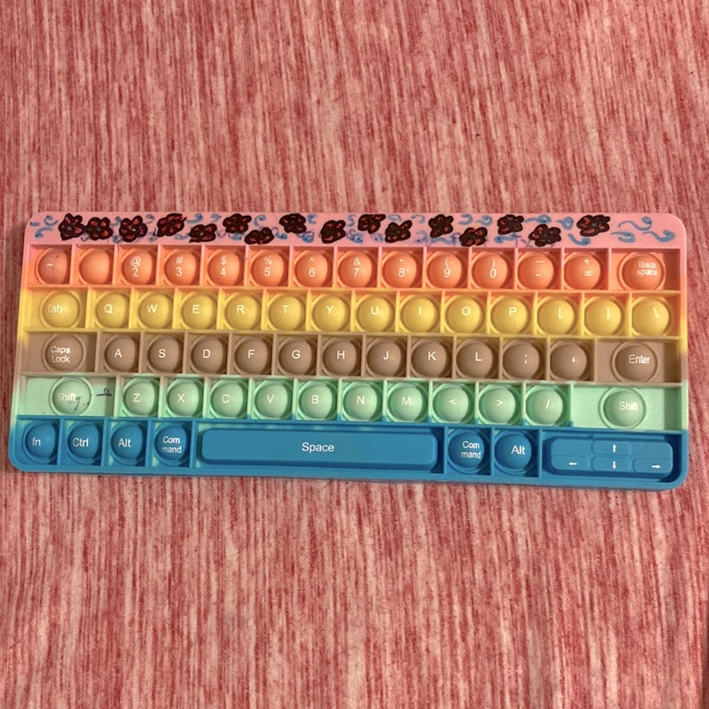 Fidgets toy, anxiety toy, pop it keyboard